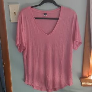 Old Navy Pink Relaxed Short Sleeve Tee
